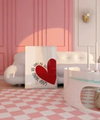 Çerçevesiz Poster Good Things Are Coming Kalp Tasarımlı thumbnail 3