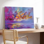 Günbatımı Huzuru Kanvas Tablo thumbnail 3