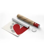 Çerçevesiz Poster Good Things Are Coming Kalp Tasarımlı thumbnail 8