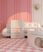 Çerçevesiz Poster Love Begins and Ends With You thumbnail 5