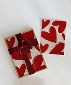 Çerçevesiz Poster Soulmates Gazete Arkaplanlı Kalp Tasarımlı thumbnail 2