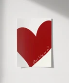 Çerçevesiz Poster Kalp Tasarımlı thumbnail 1