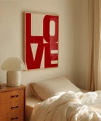 Çerçevesiz Poster LOVE You Büyük Tipografik thumbnail 5