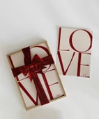 Çerçevesiz Poster LOVE You Minimal ve Şık Tipografik thumbnail 2