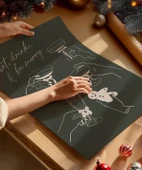 Çerçevesiz Poster Doğal Tonlarda Yılbaşı Kutlaması thumbnail 2