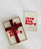 Çerçevesiz Poster Love You More Everyday Eğlenceli Tipografik thumbnail 2