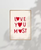 Çerçevesiz Poster Love You Most thumbnail 7