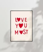 Çerçevesiz Poster Love You Most thumbnail 1