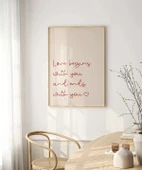 Çerçevesiz Poster Love Begins and Ends With You thumbnail 4