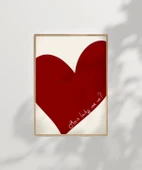 Çerçevesiz Poster Kalp Tasarımlı thumbnail 7