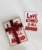 Çerçevesiz Poster Love Actually Tipografi thumbnail 2