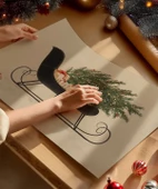 Çerçevesiz Poster Hediye ve Çam Temalı Yılbaşı thumbnail 2