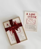 Çerçevesiz Poster A Love Letter For You Zarflı thumbnail 2