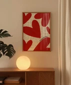 Çerçevesiz Poster Soulmates Gazete Arkaplanlı Kalp Tasarımlı thumbnail 4