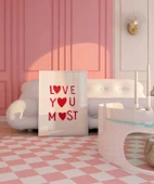 Çerçevesiz Poster Love You Most thumbnail 5