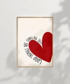 Çerçevesiz Poster Good Things Are Coming Kalp Tasarımlı thumbnail 5