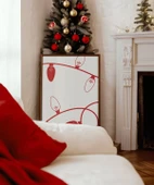 Çerçevesiz Poster Minimal Noel Işığı thumbnail 1