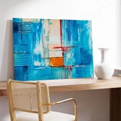 Mavi Derinlikler Kanvas Tablo thumbnail 3