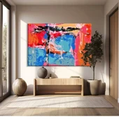 Renklerin Çarpışması Kanvas Tablo thumbnail 1