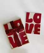 Çerçevesiz Poster LOVE You Büyük Harf Tipografik thumbnail 2