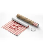 Çerçevesiz Poster How Lucky Are We Çizgili Desenli thumbnail 9