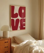 Çerçevesiz Poster LOVE You Büyük Harf Tipografik thumbnail 5
