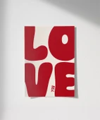 Çerçevesiz Poster LOVE You Büyük Harf Tipografik thumbnail 8