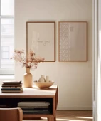 Çerçevesiz Poster I Love You ve XOXO Minimal  Set thumbnail 3