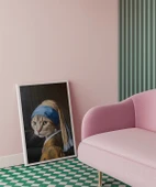 Çerçevesiz Poster Kediyle Yeniden thumbnail 4