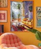 Çerçevesiz Poster Akdeniz İç Mekânları thumbnail 4