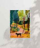 Çerçevesiz Poster Doğadaki Dostlar thumbnail 2