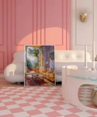 Çerçevesiz Poster Akdeniz İç Mekânları thumbnail 3