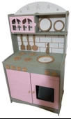 İki Kapaklı Boyalı Oyuncak Ahşap Mutfak - 2