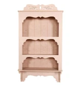 Ahşap Boyanabilir MDF Dekoratif 3 Raflı Duvar Rafı - Terek - 1