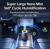 RGB SİYAH 180 ML USB ULTRASONİK OFİS ODA VE ARABA HAVA NEMLENDİRİCİ BUHAR MAKİNESİ AROMA DİFİZÖRÜ - 4