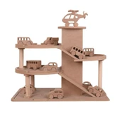 Ahşap Oyuncak Otopark - 4