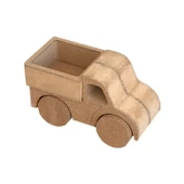 Ahşap Oyuncak 6 Araba Seti 6 Boya Seti Ve Fırça Hediyeli - 8