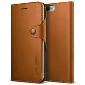 VRS Design iPhone 8 Plus /7 Plus ile Uyumlu Native Diary Kılıf Brown - 1