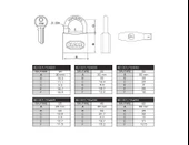 Kale 38 mm Sarı Pirinç Asma Kilit KD-001/10-240 thumbnail 2