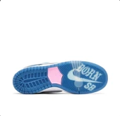 Nike SB Dunk Low x Born x Raised White Blue thumbnail 3