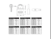 Kale 32 mm Sarı Pirinç Asma Kilit KD-001/10-230 thumbnail 2