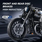 Teknik Motosiklet Yapım Seti 508 parça 1:8 Ölçekli 8+ yaş Model Kiti hediye yapı blok oyuncak seti - 5