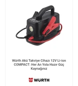 Würth Akü Takviye Cihazı 12V Li-ion COMPACT: Her An Yola Hazır Güç Kaynağınız - 1