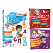 Pruva Akademi 4. Sınıf Tüm Dersler Paragraf ve Problemler Soru Bankası Seti 3 Kitap - 1