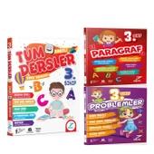 Pruva Akademi 3. Sınıf Tüm Dersler Paragraf ve Problemler Soru Bankası Seti 3 Kitap - 1
