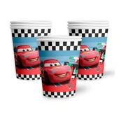 Cars, (Arabalar), Şimşek Mcqueen  8 Adet Tabak, 8 Adet Bardak, 10 Çatal thumbnail 3