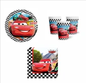 Cars, (Arabalar), Şimşek Mcqueen  8 Adet Tabak, 8 Adet Bardak, 10 Peçete thumbnail 1