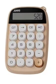 Sevimli Kare Tuşlu 10 Haneli Ldc Ekran Hesap Makinası Kahverengı thumbnail 1