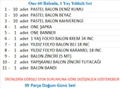 One 30 Balonlu, 1 Yaş Yıldızlı Set thumbnail 2