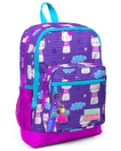 Coral High Kids Mor Pembe Kedi Desenli Dört Bölmeli USBli Okul Sırt Çantası 23264 thumbnail 1